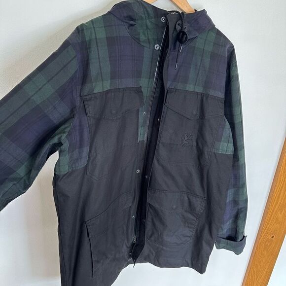 Nike Men’s 330 British Millerain Destroyer Windrunner Tartan Plaid Wax Coated Zi - Picture 3 of 14